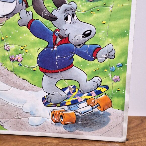 Lot of 1980's Frame Tray Puzzle Golden Pound Puppies Sesame Street Horse Kids - Picture 6 of 16